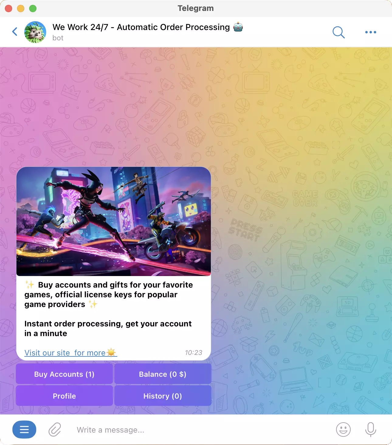 GETBOT.ICU - Telegram - Build Your Bot for free